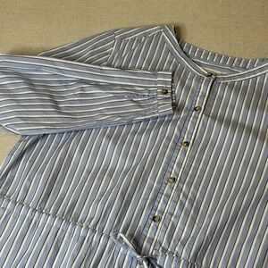 C‎ and C California Women's Blue Long Sleeve Defined Waist Shirt Dress Size XL